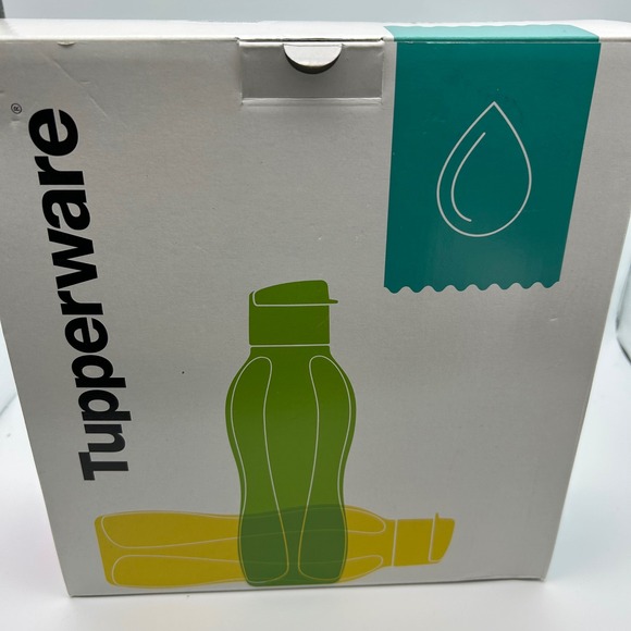 Tupperware Eco Bottle Set‎ 760ml 3 Piece Flip Top Lid New In Box Colors - Picture 5 of 8